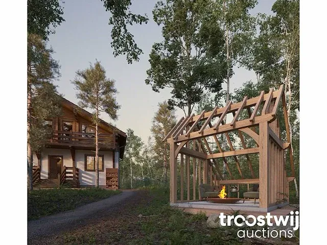 Eiken terrasoverkapping 2,5x2,5 - afbeelding 1 van  19