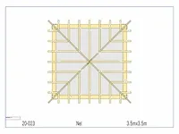 Eiken terrasoverkapping 3,5x3,5 - afbeelding 10 van  17