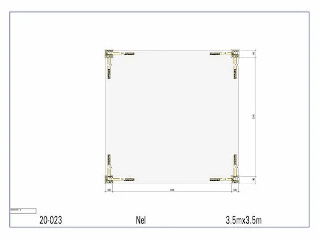 Eiken terrasoverkapping 3,5x3,5 - afbeelding 11 van  17