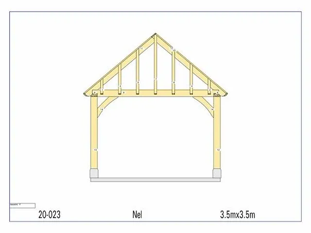 Eiken terrasoverkapping 3,5x3,5 - afbeelding 8 van  17