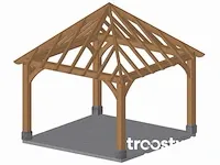 Eiken terrasoverkapping 3,5x3,5 - afbeelding 4 van  17
