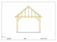Eiken terrasoverkapping 3,5x3,5 - afbeelding 14 van  17