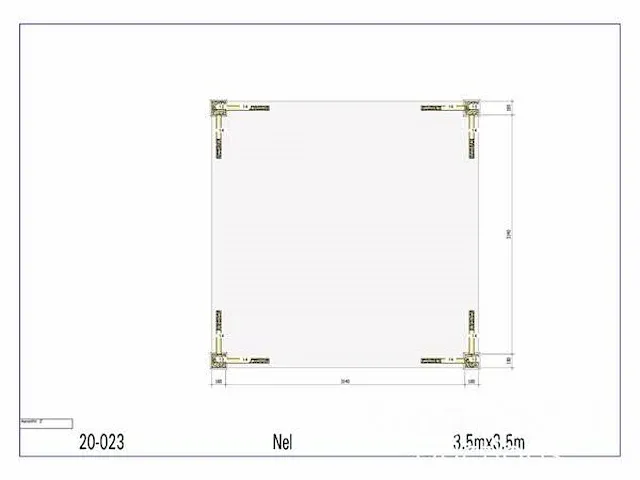Eiken terrasoverkapping 3,5x3,5 - afbeelding 3 van  17