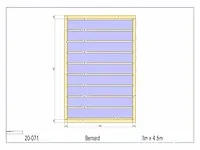 Eiken terrasoverkapping 4,5x3 - afbeelding 2 van  17