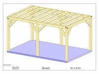 Eiken terrasoverkapping 4,5x3 - afbeelding 13 van  17