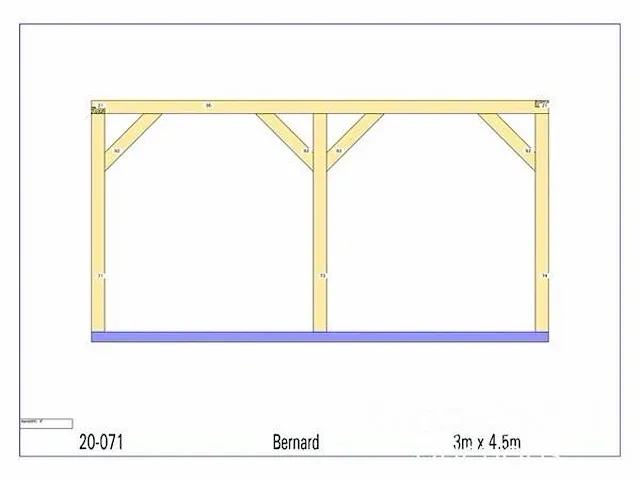Eiken terrasoverkapping 4,5x3 - afbeelding 14 van  17
