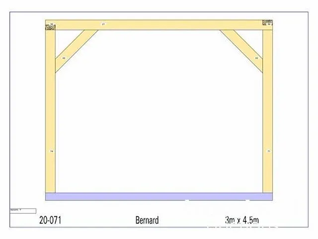 Eiken terrasoverkapping 4,5x3 - afbeelding 16 van  17