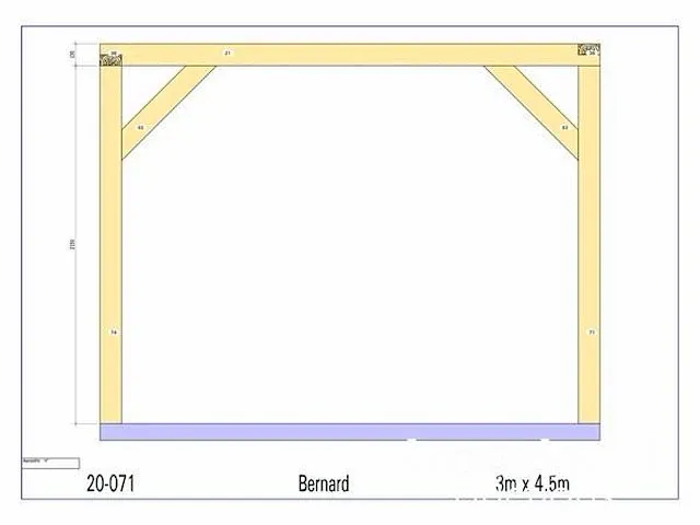 Eiken terrasoverkapping 4,5x3 - afbeelding 17 van  17