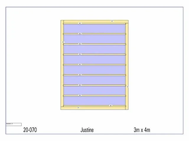Eiken terrasoverkapping 4x3 - afbeelding 10 van  18