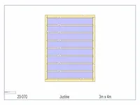 Eiken terrasoverkapping 4x3 - afbeelding 10 van  18