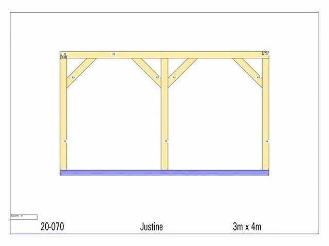 Eiken terrasoverkapping 4x3 - afbeelding 7 van  18