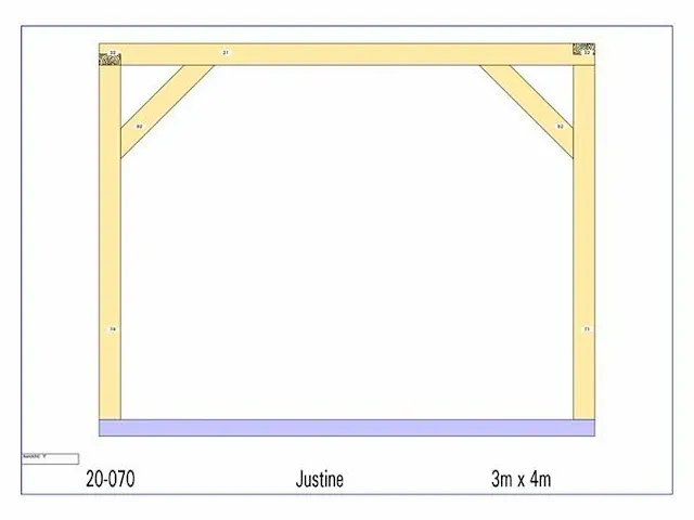 Eiken terrasoverkapping 4x3 - afbeelding 8 van  18