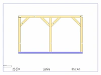 Eiken terrasoverkapping 4x3m - afbeelding 16 van  19