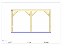 Eiken terrasoverkapping 4x3m - afbeelding 17 van  19