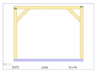 Eiken terrasoverkapping 4x3m - afbeelding 18 van  19