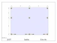 Eiken terrasoverkapping 5,5x4m - afbeelding 3 van  20