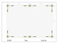Eiken terrasoverkapping 5x3,5m - afbeelding 3 van  19
