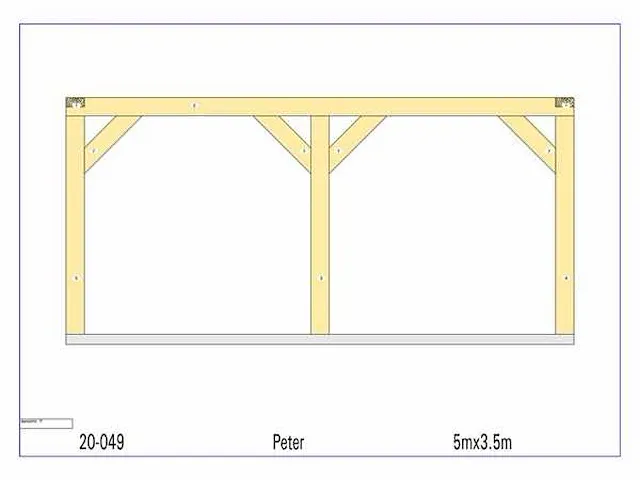 Eiken terrasoverkapping 5x3,5m - afbeelding 18 van  19