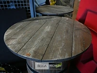Eiken vat met tafel - afbeelding 2 van  5