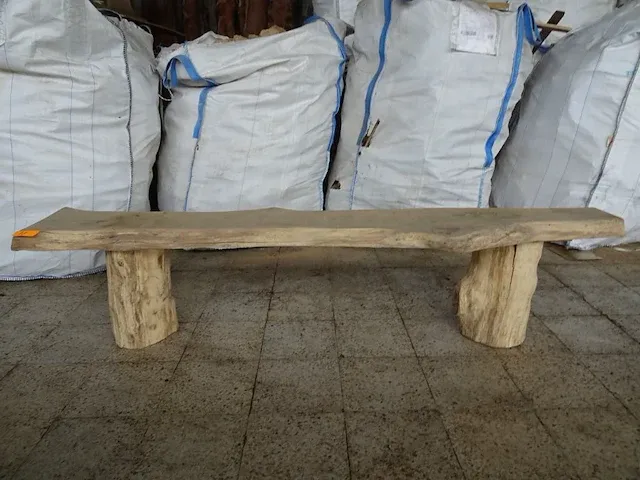 Eiken zitbank - afbeelding 1 van  3