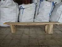 Eiken zitbank - afbeelding 1 van  3