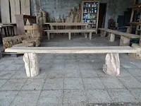 Eiken zitbank - afbeelding 1 van  3