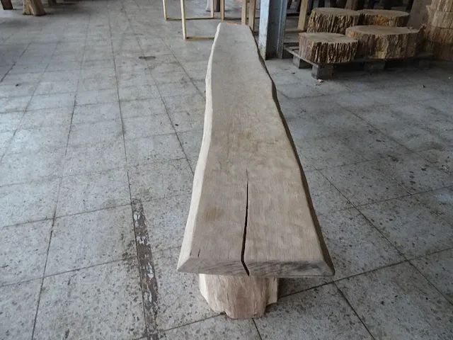 Eiken zitbank - afbeelding 3 van  3