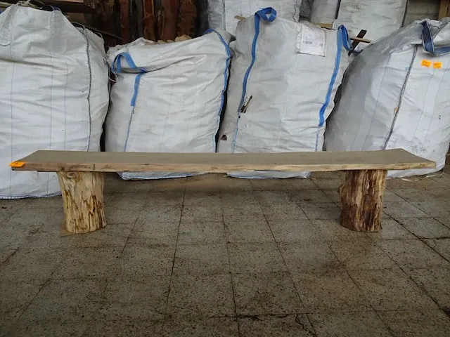 Eiken zitbank - afbeelding 1 van  3