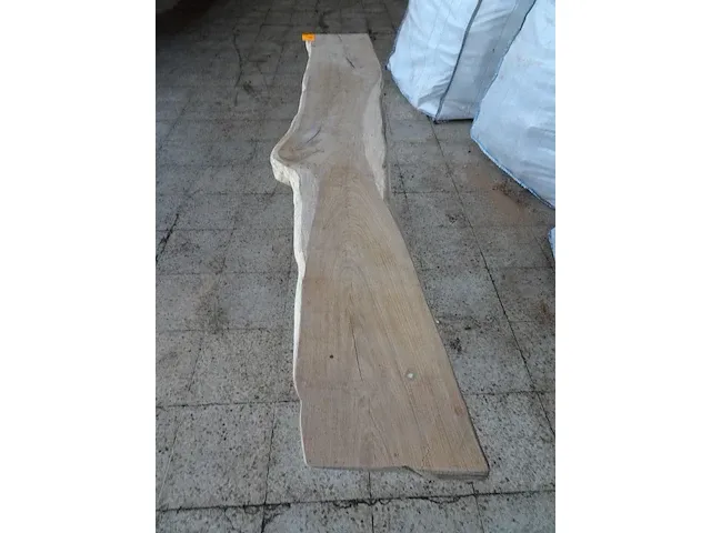 Eiken zitbank/bijzettafel - afbeelding 3 van  4