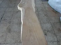 Eiken zitbank/bijzettafel - afbeelding 3 van  4