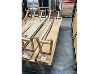 Eikenhouten boomstambank (2x) - afbeelding 5 van  5