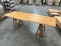Eikenhouten boomstamtafel - afbeelding 1 van  4
