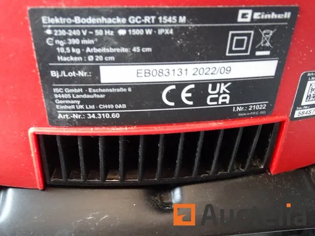 Einhell gc-rt 1545m motorcultiver - afbeelding 4 van  8