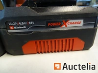 Einhell oplader, 2 einhell 4 ah accu's - 18 v - afbeelding 3 van  3