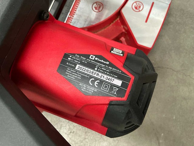 Einhell tc-sm 2531/2 u afkortzaag - afbeelding 7 van  7