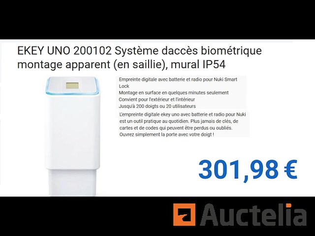 Ekey uno digitaal toegangssysteem 200102 - afbeelding 1 van  2