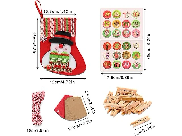 Ekkong adventskalender om te vullen - afbeelding 2 van  4