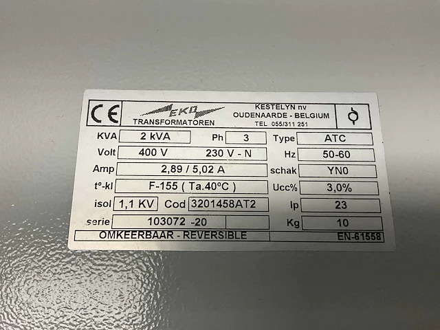 Eko atc transformator - afbeelding 2 van  2