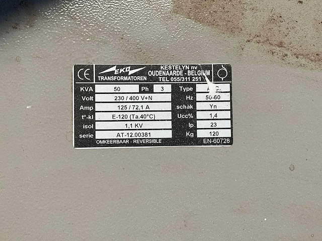 Eko driefasige transformator - afbeelding 2 van  5