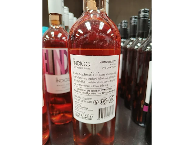 El indigo malbec rosé 2021 13% - afbeelding 3 van  4