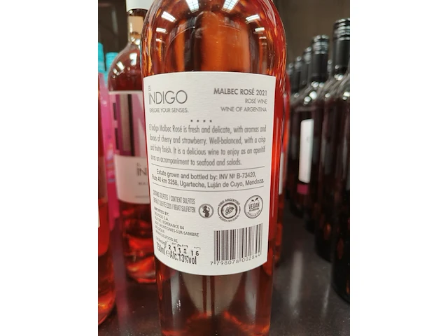 El indigo malbec rosé 2021 13% - afbeelding 4 van  4