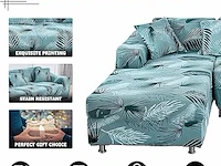 Elastische bankhoes (1-zits + 2-zits, blauw motief) - afbeelding 2 van  2