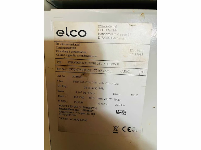 Elco - straton s21.2 - central heating system - afbeelding 4 van  4