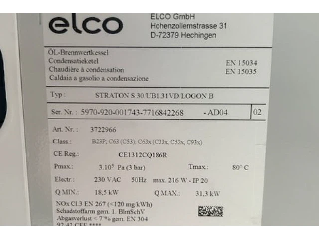 Elco condensatieketel - afbeelding 6 van  7
