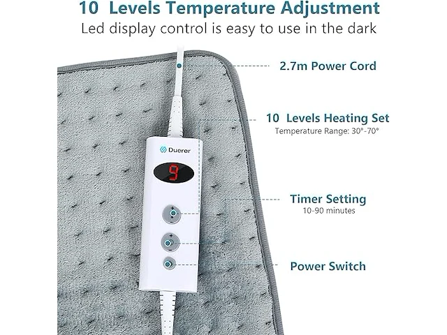 Electric heating pad - afbeelding 2 van  2