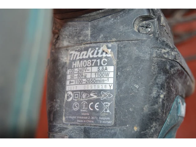 Electrische boorhamer makita hm8710 (9) - afbeelding 5 van  5