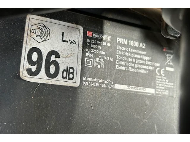 Electrische grasmaaier parkside - afbeelding 4 van  5