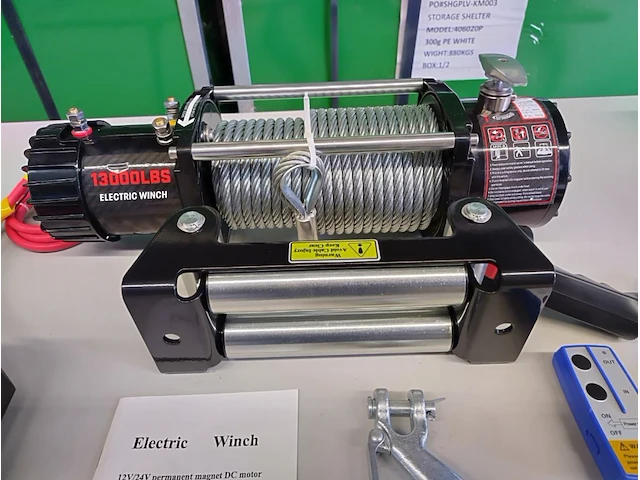Electrische lier 24 volt 5800kg - afbeelding 8 van  15