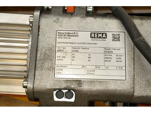 Electrische takel rema met zwenkarm - afbeelding 3 van  6