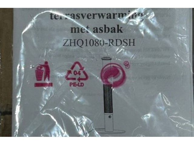 Electrische terrasverwarming met asbak - afbeelding 3 van  7